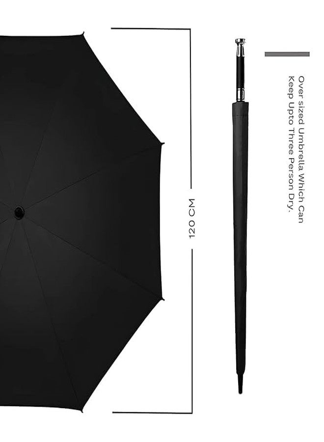 BIYALI Big Umbrella for Men - Auto Open Folding Umbrella for Men & Women - UV Protection, Windproof, & Waterproof Chatri Stylish Design - Non-Slip Handle - Easy Open/Close - Multicolor (R.R.Umbrella) - Image 5